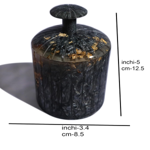 Ensemble de pots en résine époxy de luxe élégant - Qualité supérieure, résistant à l'humidité, cadeau idéal pour les cadeaux, décoration d'intérieur magnifiquement conçue, rangement - Product Image 6