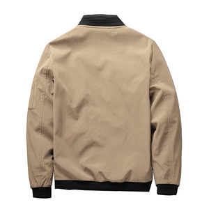 Vente en gros Qualité supérieure Logo personnalisé Vêtements d'extérieur de couleur unie Vêtements de sport Veste d'automne Vestes décontractées personnalisées OEM - Product Image 5