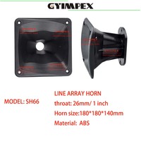 Diffuseur de guide d'ondes pour haut-parleur HF, fabriqué en Chine, 180*180*140mm, ABS, de haute qualité, pour tweeter PA