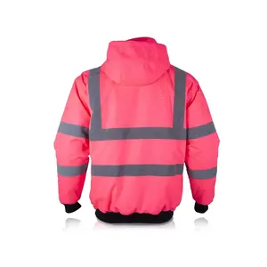 Chaquetas de Trabajo Industriales de Alta Visibilidad, Impermeables, Fluorescentes, Lavables, con Logotipo Reflectante, en Oferta - Product Image 6