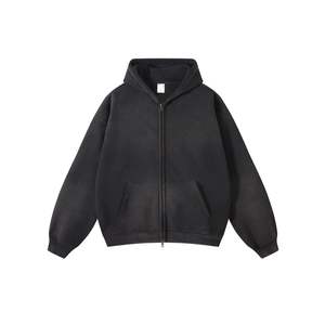 Sweats à capuche personnalisés pour hommes 100% coton lourd luxe qualité bouffée impression surdimensionné vêtements de rue pulls à capuche thermiques - Product Image 4