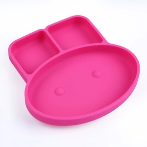 Assiette bébé en silicone à ventouse, sans BPA, compartimentée, résistante à la chaleur, facile à nettoyer - Product Image 2