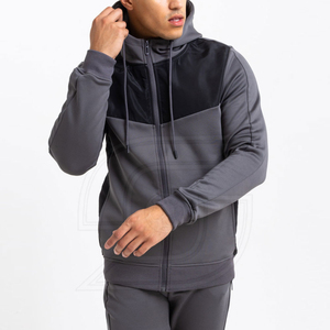 Survêtements pour hommes à capuche avec impression de logo personnalisée, 100% coton, utilisation en extérieur, marque privée, votre propre design, nouveau style, fermeture éclair intégrale - Product Image 3