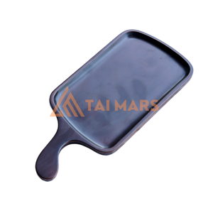 Plateau de service de fromage en bambou fait à la main de haute qualité plateau décoratif en gros en bois de hêtre attrayant outils de fromage de conception de casserole Simple - Product Image 3