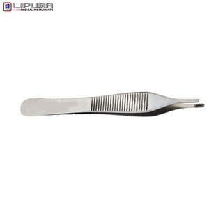 Etiqueta OEM Adson Brown Forceps Instrumentos quirúrgicos manuales para el manejo de tejidos delicados Agarre Estándar DE SEGURIDAD MOL al por mayor - Product Image 5