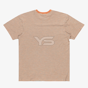 เสื้อยืดผู้ชายดีไซน์สีทึบแบบลำลองผ้าเจอร์ซีย์น้ำหนักเบาย้อมธรรมดาและผ้านอนวูฟเวน - Product Image 2
