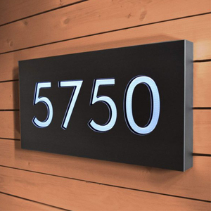 Custom Backlit Led <b>Door</b> Sign Modern Apartment House Address <b>Numbers</b> <b>Door</b> Plates for Indoor Outdoor Use - Product Image 3
