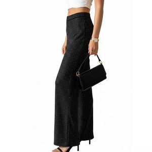 Pantalons pour femmes, mode décontractée 2025, strass, vêtements de rue, légers, en vente - Product Image 5