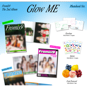 fromis_9 - Glow ME 2nd Full Album Photobook Ver (สีเขียวประกาย/สีชมพู/สีฟ้า) - Product Image 6