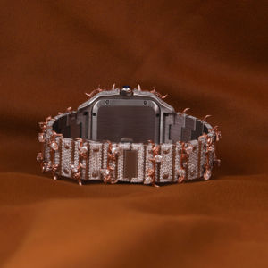 Luxury Customize Hip Hop Custom Leaf Shape Two Tone Leb Grown Diamond <b>Watch</b> <b>for</b> <b>Men</b> With Customized Dial and Unique Designed - Product Image 4