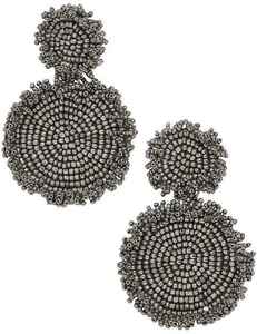 Trendy New Luxury Handmade Beaded Embroidery Drop <b>Earrings</b> with Custom Colors for Women and Girls <b>Holiday</b> Use - Product Image 1