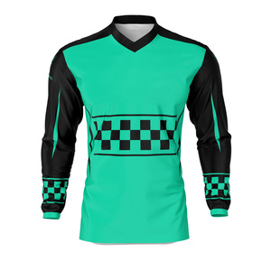 Jersey de Motocross Personalizado de Alta Calidad, Transpirable, Talla Grande, Secado Rápido, Ropa Deportiva Unisex para Motociclismo y Automovilismo - Product Image 1