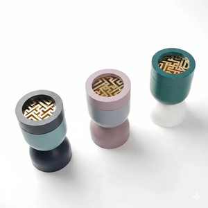 New Green Color Mubkhar Wood Resin Bakhoor <b>Burner</b> Bukhoor <b>Burner</b> Wood for Wedding Gift <b>Electric</b> <b>Incense</b> <b>Burner</b> Bakhor From India - Product Image 1