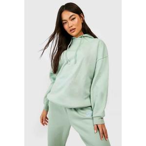 Chándal de lana y algodón de gran tamaño para mujer, conjunto de 2 piezas holgado de talla grande con estampado abullonado personalizado OEM, venta al por mayor para invierno - Product Image 2