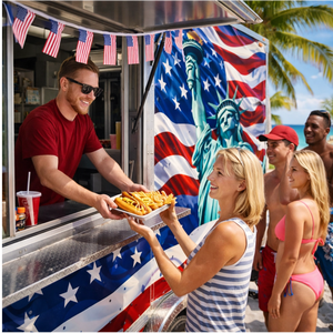 Camion de restauration mobile, chariot alimentaire, fourgon de traiteur entièrement équipé, concession de restauration rapide de rue à vendre aux États-Unis et en Europe - Product Image 3