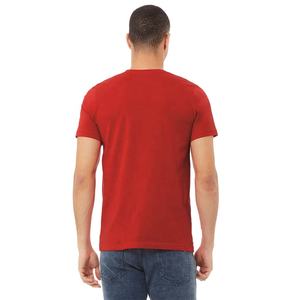 T-shirt rouge personnalisé pas cher promotionnel unisexe rouge t-shirts maillot à manches courtes 100% coton uni respirant t-shirt - Product Image 2