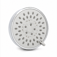 Ensemble de douche à main haute pression avec support mural, tuyau et finition chromée mate – Kit de fixation moderne de luxe