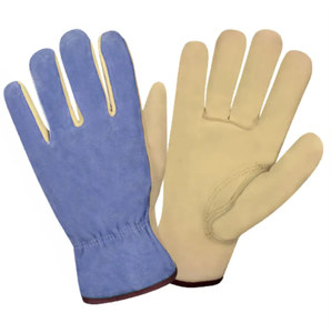 Guantes de Trabajo Industriales de Moda al por Mayor 2026, Guantes de Trabajo de Seguridad Duraderos y Transpirables de Cuero Blanco - Product Image 2