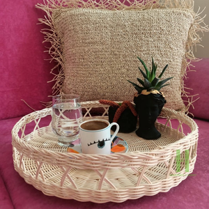 Nuevo diseño ecológico contenedor de comida de ratán estilo bohemio tejido a mano forma rectangular multifunción Decoración de mesa única OEM - Product Image 4