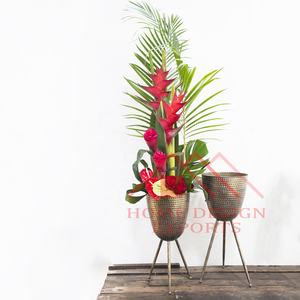 Jardinière intérieure moderne en or avec support pour la décoration intérieure pour la maison hôtels et restaurants 2025 dernière jardinière décorative avec support - Product Image 3