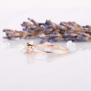 Anillo de estilo bohemio de Plata de Ley 925 para mujer con Topacio blanco, piedra preciosa, joyería de boda hecha a mano, regalo para el amor - Product Image 3