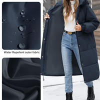 Yeni Parka ceket kapşonlu nefes artı boyutu kadın uzun Puffer Coat kapşonlu yüksek sokak kış Parka ceket fermuar ile