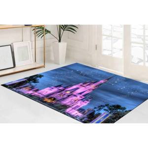 Alfombra Estampada del Castillo de Cenicienta: Decoración Encantadora para Sala de Estar y Habitación Infantil, Alfombra Delgada No Tejida - Product Image 4