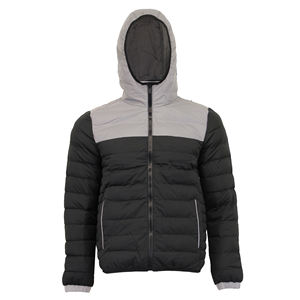 Chaqueta acolchada de burbujas de manga larga para hombre de alta calidad, lona con capucha a precio razonable para uso en exteriores - Product Image 5