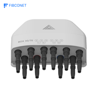 Kotak Sambungan Serat Optik PLC 10 Core SC/APC IP68 PC+ABS untuk Luar Ruangan FTTH