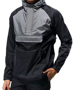 Chaqueta Cortavientos para Hombre, Ligera, Impermeable, para Entrenamiento, Correr al Aire Libre, Ropa Deportiva Informal, Transpirable, con Capucha - Product Image 1
