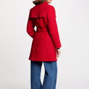 Manteau long en laine pour femme, qualité supérieure, coupe-vent, doux, polaire, chaud, surdimensionné, motif hiver, par un fabricant de premier plan - Product Image 5