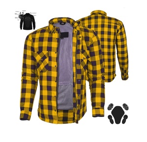 Camisa de Franela Urbana para Hombre y Mujer, Personalizada, con Protección de Hombro de Nivel 2 CE, Forro de Aramida, Cremallera YKK, Ignífuga y Transpirable - Product Image 1