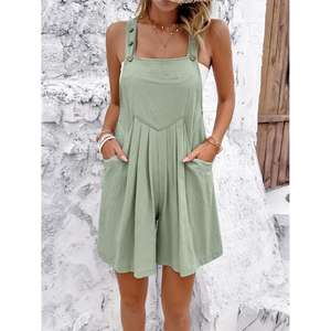 Mono con tirantes finos de Color sólido a la moda para mujer, pantalones de hombro informales cómodos para Yoga 2025 - Product Image 3