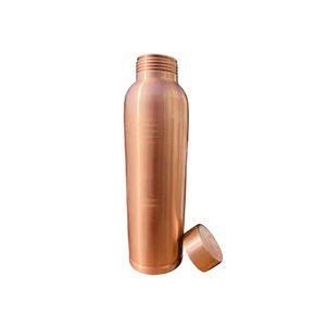 Botella de cobre con diseños personalizados, botella de agua potable saludable para gimnasio deportivo, centro de yoga, fabricantes de botellas de agua de cobre puro - Product Image 2