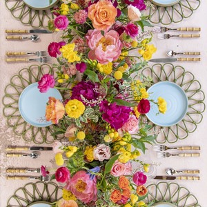 แผ่นรองจานลายดอกไม้หวายทำมือ สวยงาม แผ่นรองจานลายดอกไม้หวายจากเวียดนาม - Product Image 4