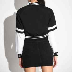 Veste universitaire pour femme personnalisée de qualité supérieure 2026, mélange de laine, manches en cuir, boutons sur le devant, veste de baseball universitaire, approvisionnement OEM - Product Image 4