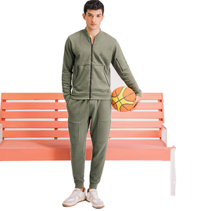 Deportes universitarios al por mayor OEM personalizado unisex 100 algodón cremallera chándales pantalones de chándal de gran tamaño y Sudadera con capucha conjunto chándal en blanco - Product Image 6