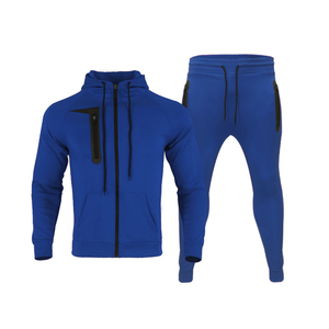 Ropa deportiva de invierno de alta calidad 100% algodón sólido para hombre con manga larga y cintura elástica - Product Image 6