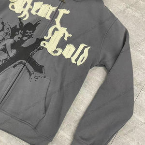 Sudadera con Capucha Personalizada para Hombre, Bordada, con Pedrería, 100% Algodón Ecológico, de Secado Rápido, Corte Regular, Informal - Product Image 4