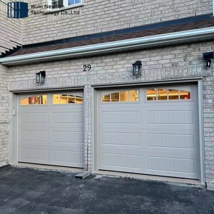 <span class=keywords><strong>Porte</strong></span> <span class=keywords><strong>de</strong></span> <span class=keywords><strong>garage</strong></span> <span class=keywords><strong>sectionnelle</strong></span> automatique enroulable <span class=keywords><strong>de</strong></span> style américain 8x7 10x7 avec fenêtres - Product Image 2