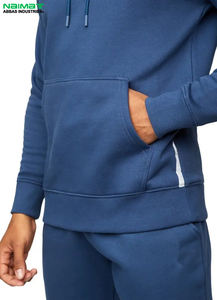 Ensemble de jogging pour homme en molleton personnalisé, 70% coton, 30% polyester, coupe régulière, 220g, respirant, sweat-shirt et pantalon de jogging pour l'entraînement hivernal - Product Image 6