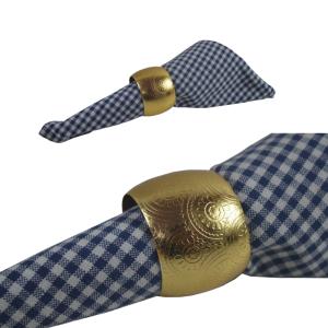 Servilleteros pintados en oro, totalmente redondeados, precio barato, soporte de pañuelos de diseño múltiple, lo mejor para la decoración del restaurante del banquete de boda - Product Image 1