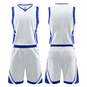 Uniforme de baloncesto deportivo de equipo OEM _ Jersey y pantalones cortos que absorben la humedad _ Colores, logotipos y números personalizados disponibles - Product Image 2