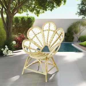 Silla de ratán de alta calidad, hermoso diseño minimalista para comedor interior/exterior, cómoda para hoteles, parques, villas, dormitorios - Product Image 1