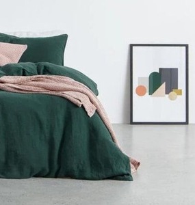 Juego de funda nórdica de 3 piezas de algodón 100% de alta calidad, dos fundas de almohada sólidas, edredón lavado para King Queen, tamaños dobles, uso doméstico en Hotel - Product Image 3