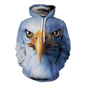 Sudadera con Capucha para Hombre, Diseño Águila 2026, Sublimada, 100% Algodón, Manga Larga, Estilo Holgado, para Uso Casual - Product Image 6