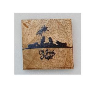 Posavasos de resina y madera de tamaño personalizado, posavasos de resina de forma cuadrada para el hogar, posavasos elegantes, alfombrillas y almohadillas - Product Image 2