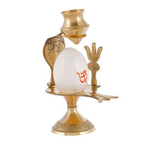 Oferta de Moda Inteligente: Soporte de Metal Soldado Modelo Shivling con Jaladhari Negro para Decoración Religiosa Pooja Rajasthan - Product Image 4