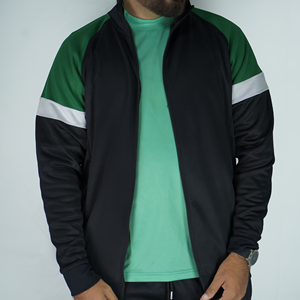 เสื้อแจ็กเก็ตซิปเต็มตัวสำหรับผู้ชายเสื้อกีฬาผ้าโพลีเอสเตอร์ระบายอากาศ - Product Image 2
