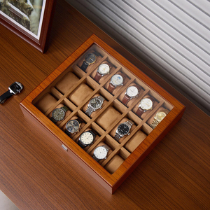 Cho người đàn ông sang trọng biểu tượng tùy chỉnh bằng gỗ hộp đồng hồ cao cấp 12 khe cắm Đồng hồ gỗ Organizer <span class=keywords><strong>Box</strong></span> với gối - Product Image 1